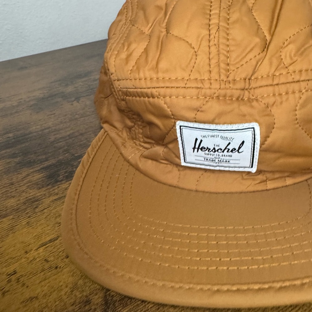 Herschel Supply Company Quilted Cap in Tan and Black